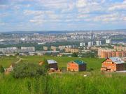 Красивый вид на город Красноярск