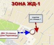Продам участок 7.62 соток по адресу 9 Января,  7 под коммерческую застр